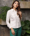 Long Sleeve White Linen Shirt